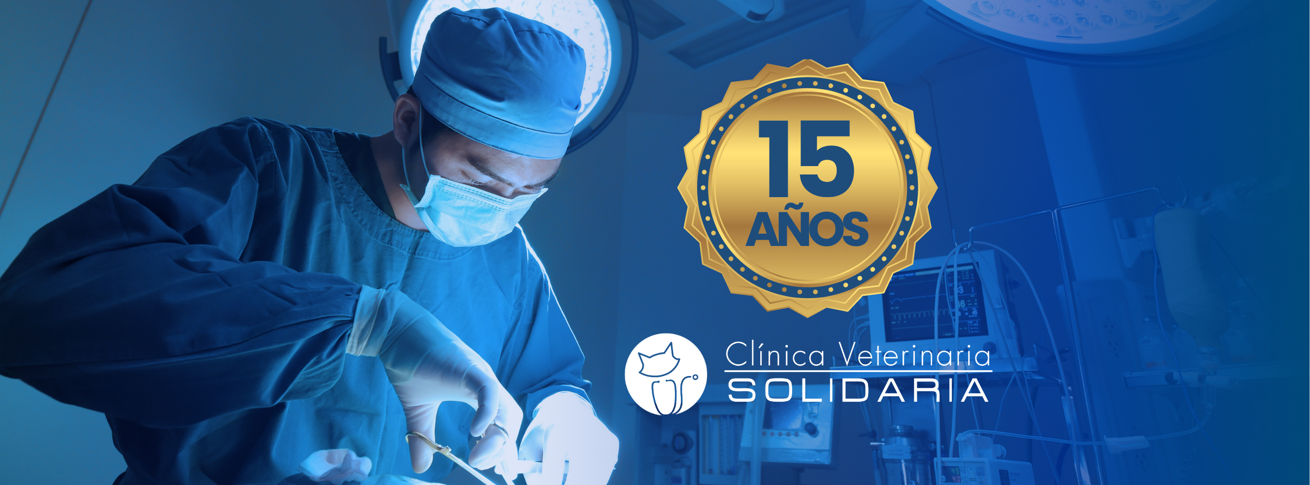 Nuestro equipo atendiendo a una mascota en la Clínica Veterinaria Solidaria