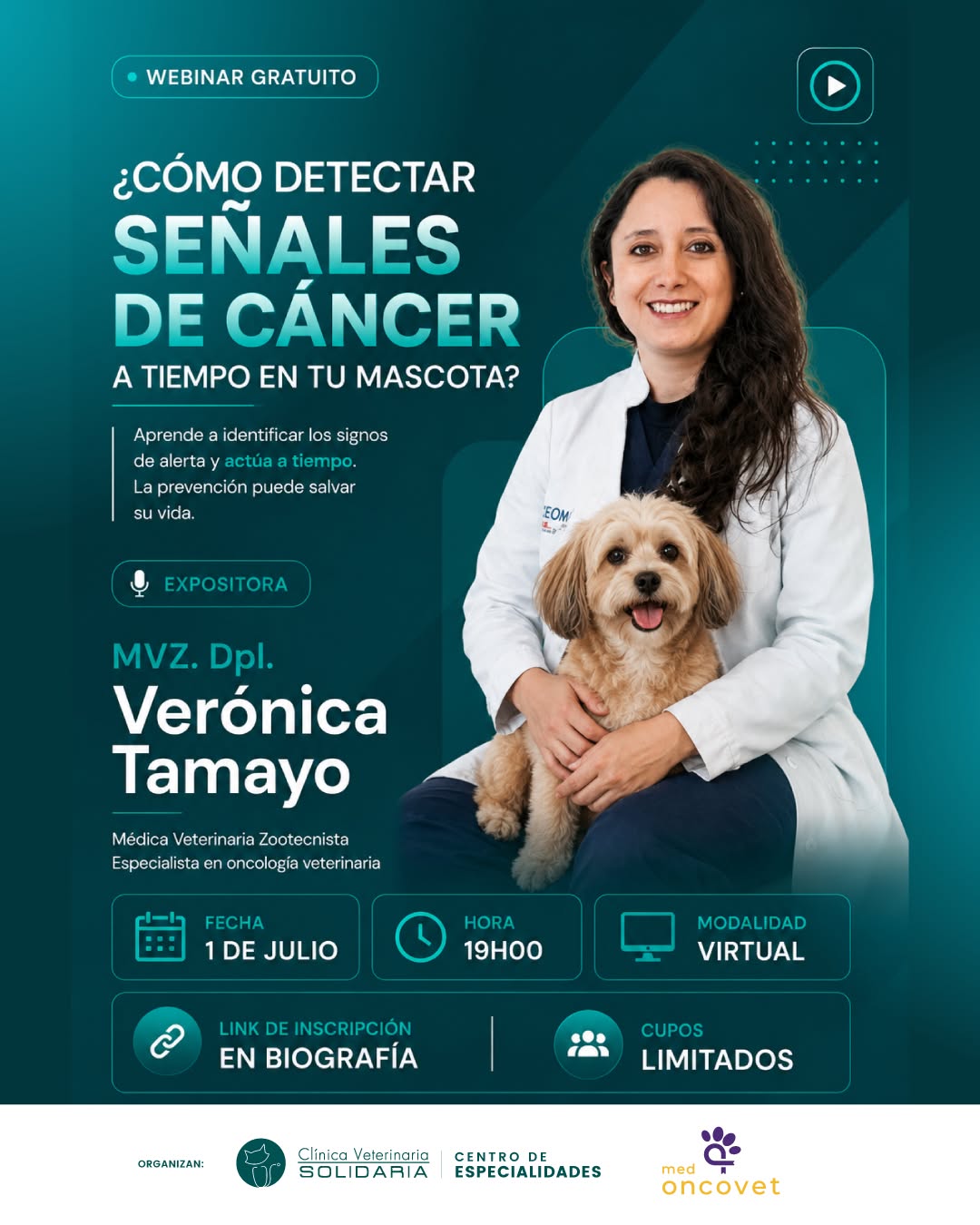 Mascota atendida en la Clínica Veterinaria Solidaria